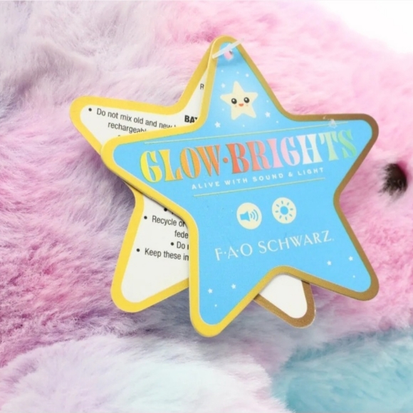 FAO Schwarz Glow Brights 17" Narwhal w/ Lights & Sound. Brand New with Tags. - Picture 7 of 14